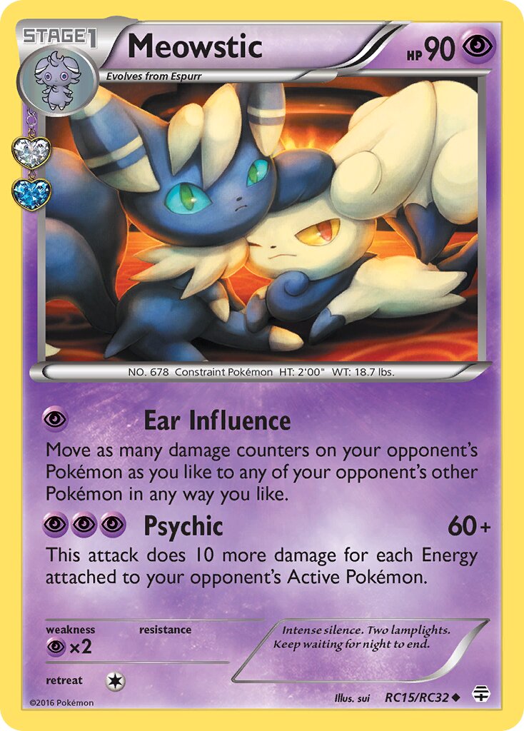 Meowstic - RC15/RC32 - Uncommon - NM - Holofoil