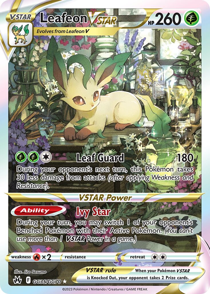 Leafeon VSTAR - GG35/GG70 - Holo Rare VSTAR - NM - Holofoil
