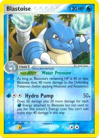 Blastoise - 14/100 (EX Crystal Guardians) - 014/100 - Holo Rare - NM - Holofoil