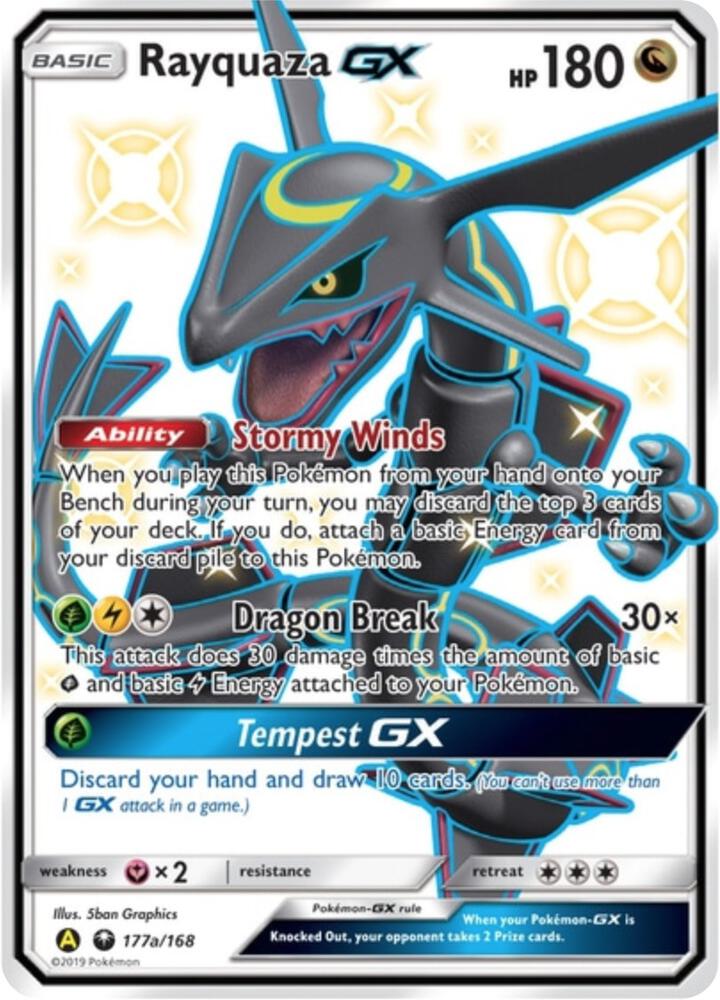 Rayquaza GX - 177a/168 - 177a/168 - Promo - NM - Holofoil