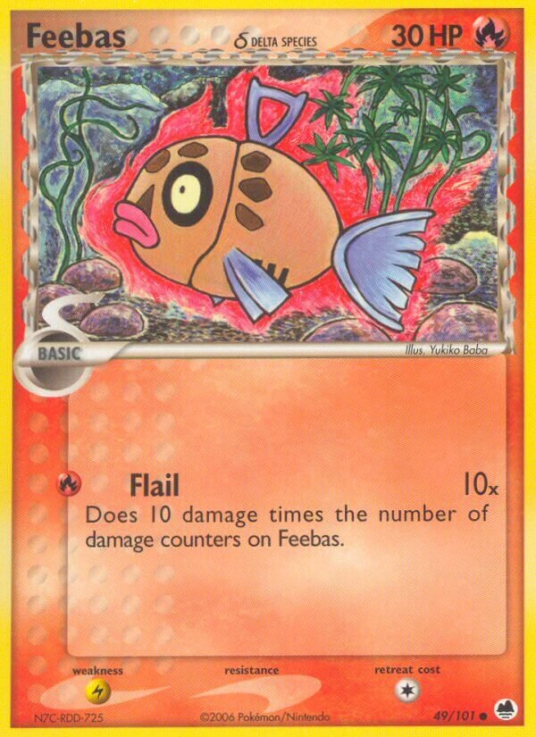 Feebas - 49/101 - Common - NM - Reverse Holofoil