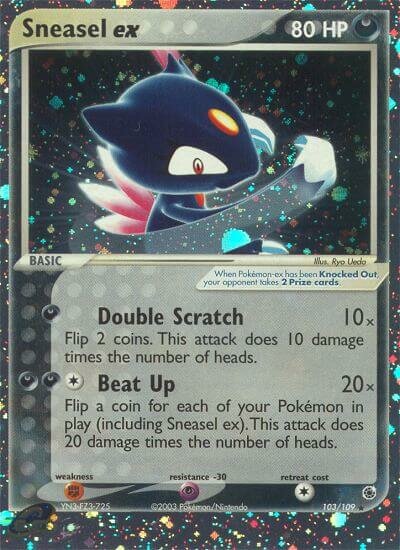 Sneasel ex - 103/109 - Rare Holo ex - NM - Holofoil