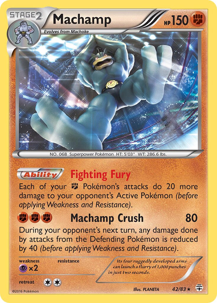 Machamp - 42/83 - Holo Rare - NM - Holofoil