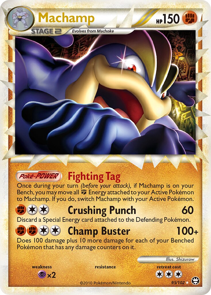Machamp - 95/102 - Rare Prime - NM - Holofoil