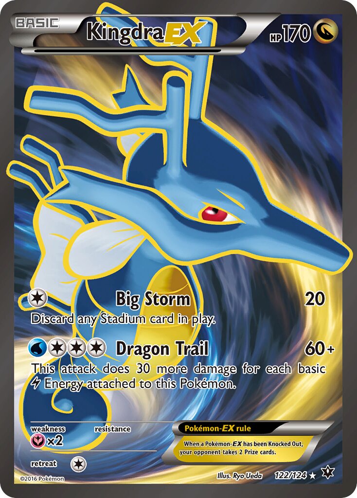 Kingdra EX - 122/124 - Ultra Rare - NM - Holofoil