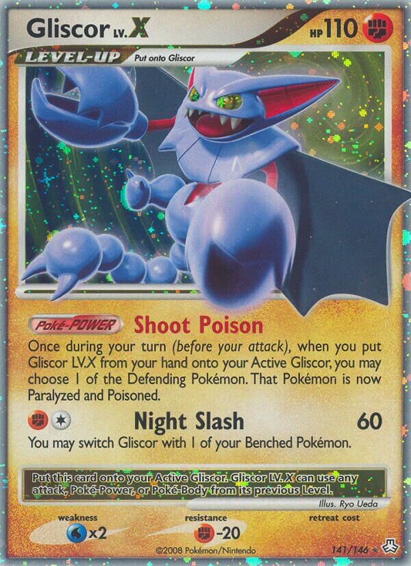 Gliscor LV.X - 141/146 - Rare Holo LV.X - NM - Holofoil
