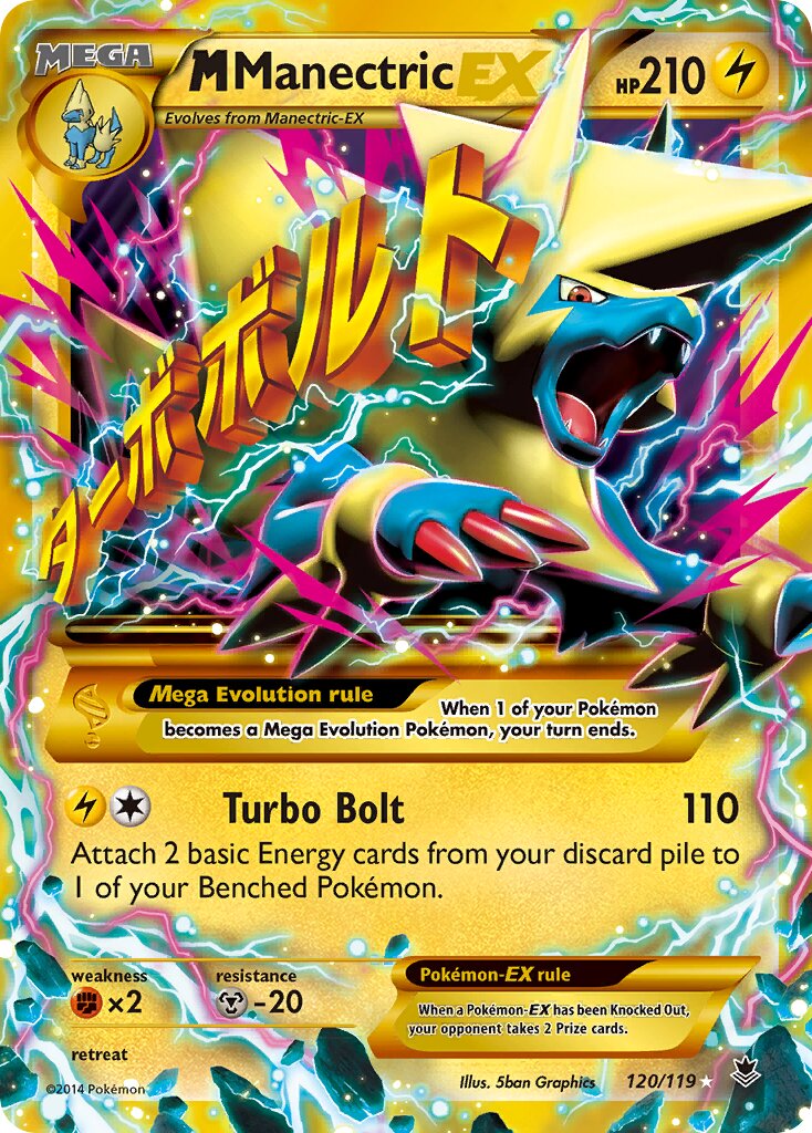 M Manectric EX - 120/119 - Rare Secret - NM - Holofoil