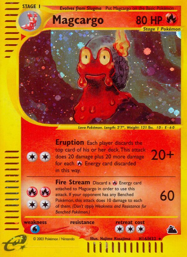Magcargo - H16/H32 - Holo Rare - NM - Holofoil