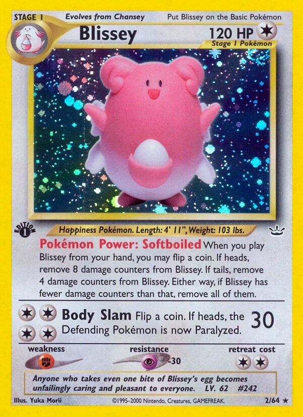 Blissey - 02/64 - Holo Rare - NM - Unlimited Holofoil