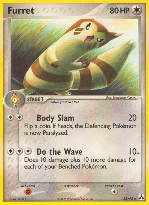 Furret - 33/92 - Uncommon - NM