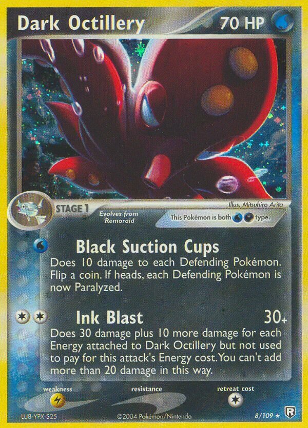 Dark Octillery - 8/109 - Holo Rare - NM