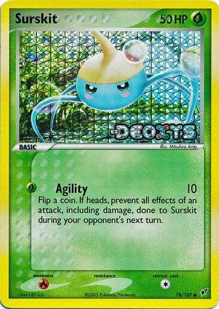 Surskit - 78/107 - Common - LP+/NM - Reverse Holofoil Stamped
