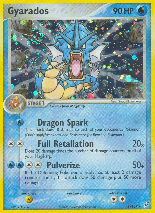 Gyarados - 8/107 - Holo Rare - NM - Holofoil