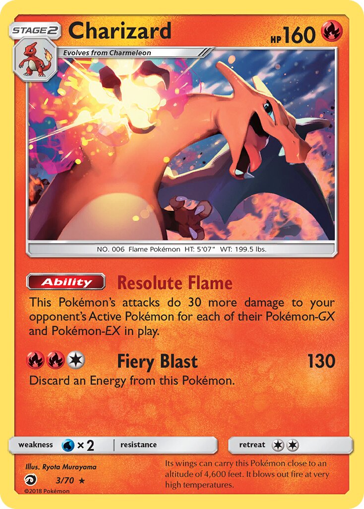 Charizard - 3/70 - Holo Rare - NM - Holofoil