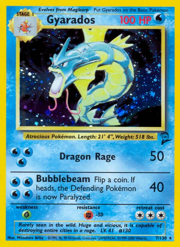 Gyarados - 007/130 - Holo Rare - NM - Holofoil