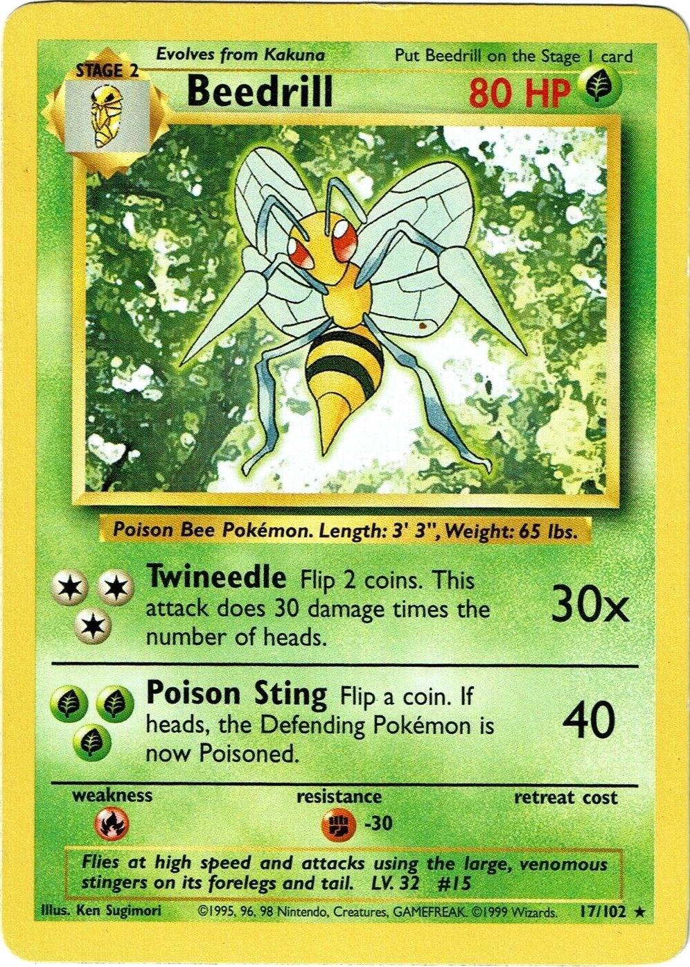 Beedrill - 017/102 - Rare - LP