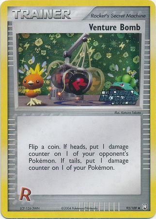 Venture Bomb - 93/109 - Uncommon - LP - Reverse Holofoil Stamped