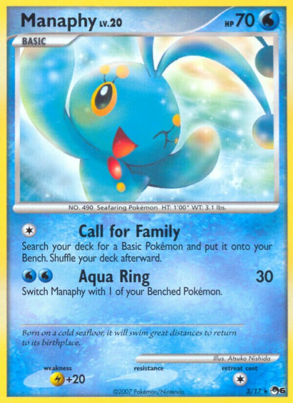 Manaphy - 003/017 - Rare - NM - Holofoil