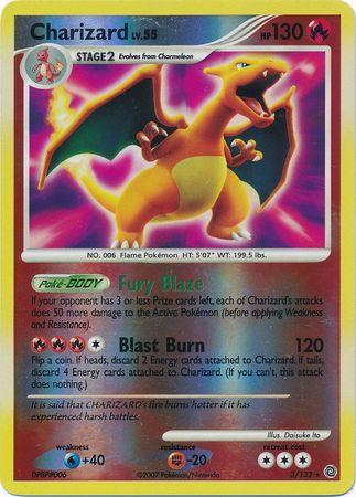 Charizard - 3/132 - Holo Rare - LP - Reverse Holofoil