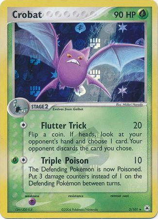 Crobat - 3/101 - Holo Rare - NM - Reverse Holofoil
