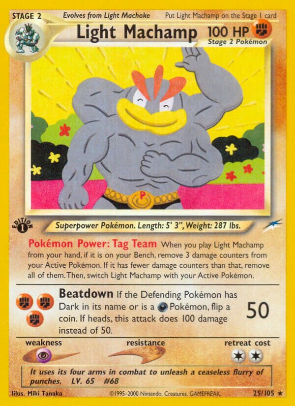 Light Machamp - 025/105 - Rare - NM - 1st Edition