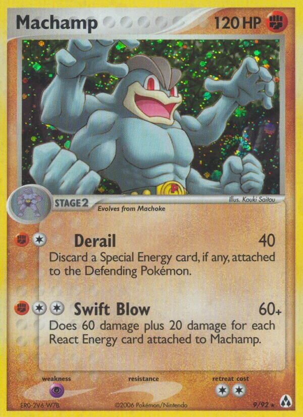 Machamp - 9/92 - Holo Rare - NM - Reverse Holofoil