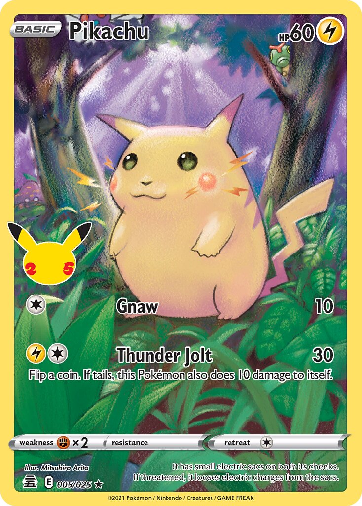 Pikachu - 005/025 - Holo Rare - NM - Holofoil