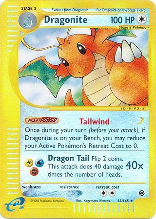 Dragonite - 043/165 - Rare - HP - Reverse Holofoil