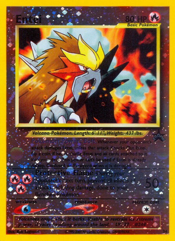 Entei - 34/53 - Promo - NM - Reverse Holofoil