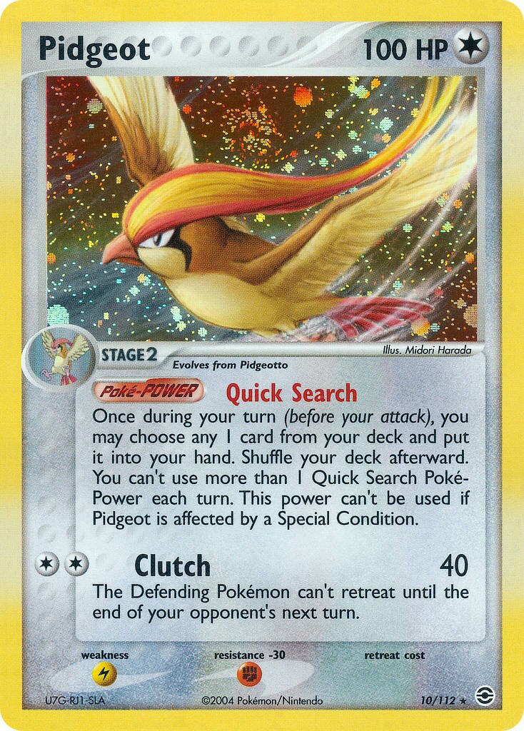 Pidgeot - 10/112 - Holo Rare - NM - Holofoil