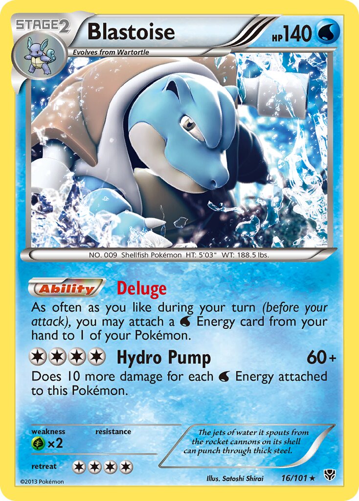 Blastoise - 16/101 - Holo Rare - NM - Holofoil