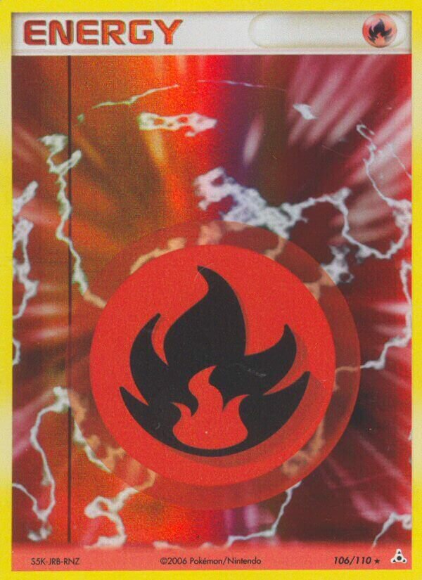 Fire Energy - 106/110 - Holo Rare - NM - Holofoil