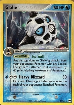 Glalie - 34/101 - Uncommon - LP - Reverse Holofoil