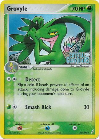 Grovyle - 32/100 - Uncommon - LP - Reverse Holofoil Stamped