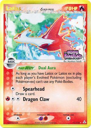 Latias - 11/110 - Holo Rare - DMG - Reverse Holofoil Stamped