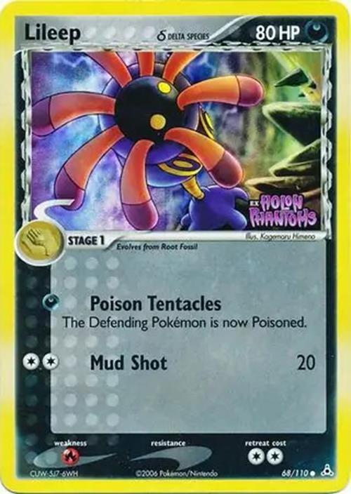 Lileep - 68/110 - Common - NM - Reverse Holofoil Stamped