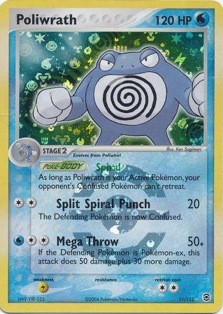 Poliwrath - 11/112 - Holo Rare - NM - Reverse Holofoil