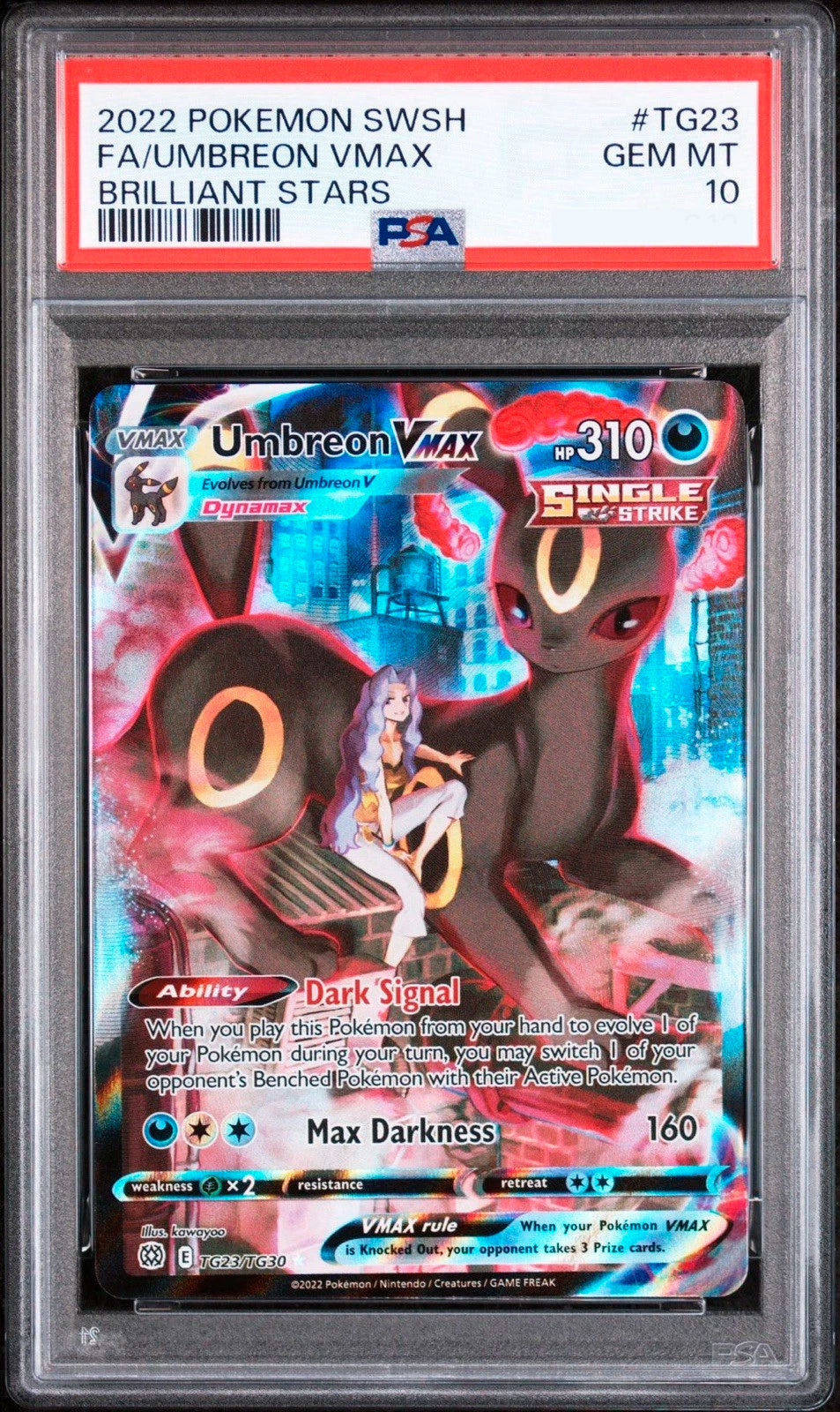 Umbreon VMAX - TG23/TG30 - Trainer Gallery - PSA 10