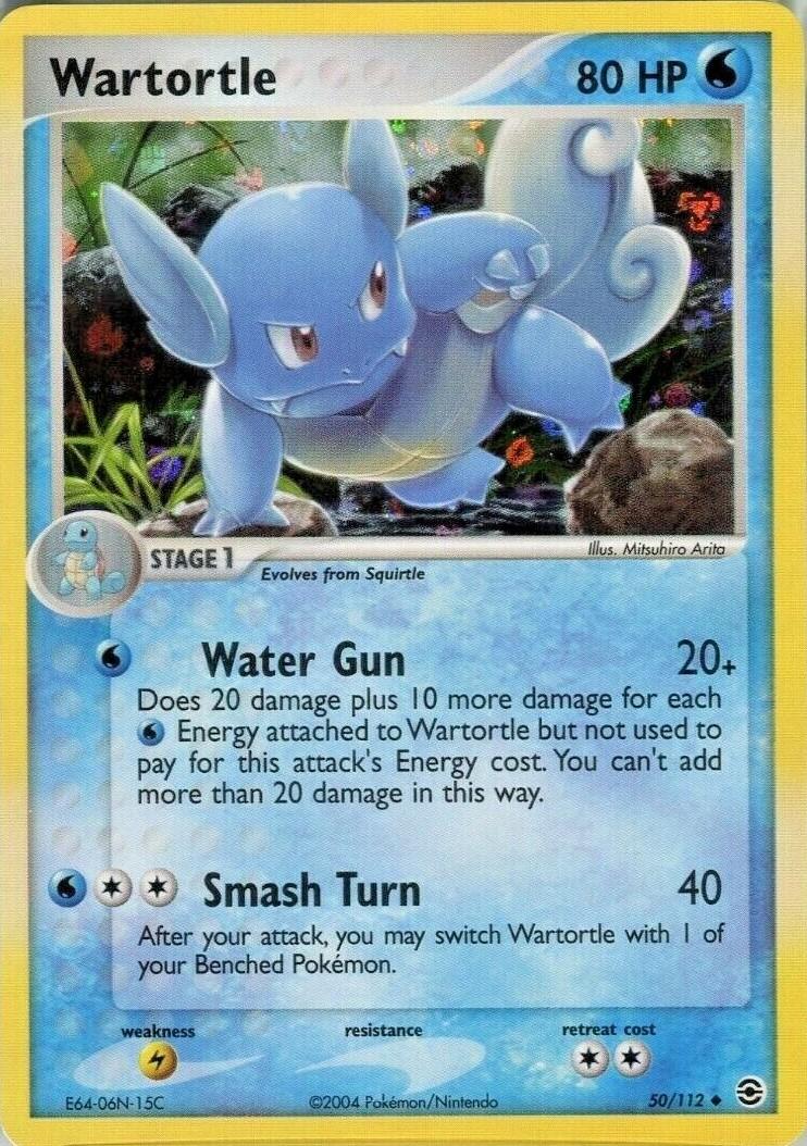 Wartortle - 50/112 - Uncommon - LP - Reverse Holofoil