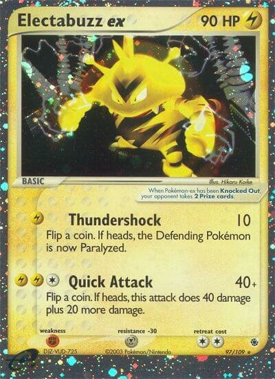Electabuzz ex - 97/109 - Rare Holo ex - NM - Holofoil