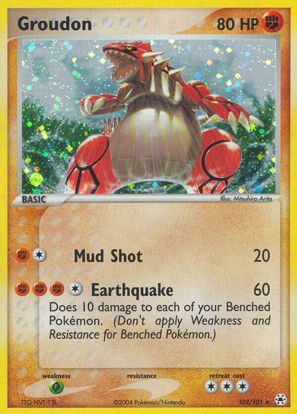 Groudon - 102/101 - Rare Secret - NM - Holofoil