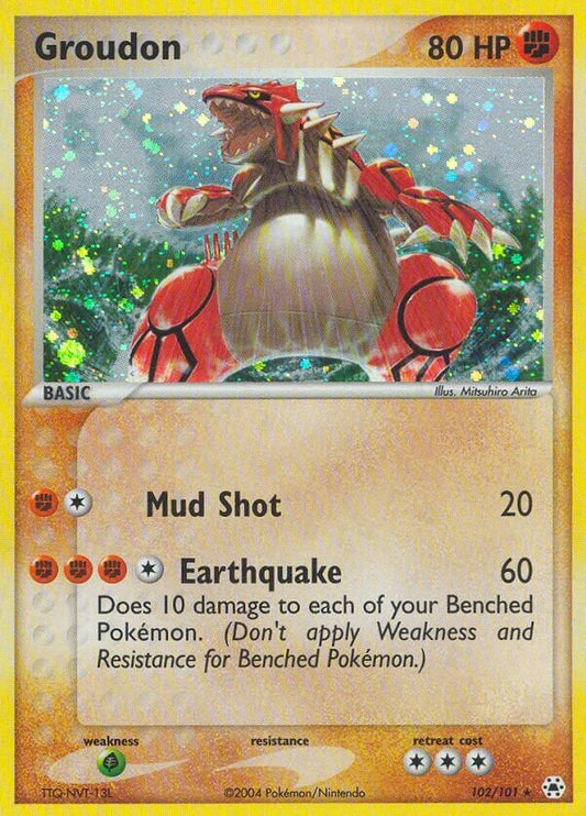 Groudon - 102/101 - Rare Secret - NM - Holofoil