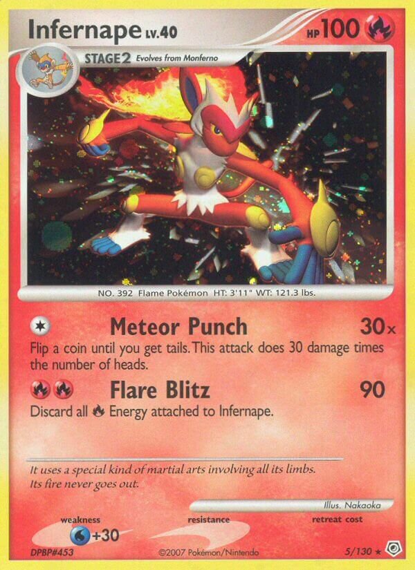 Infernape - 5/130 - Holo Rare - NM - Holofoil