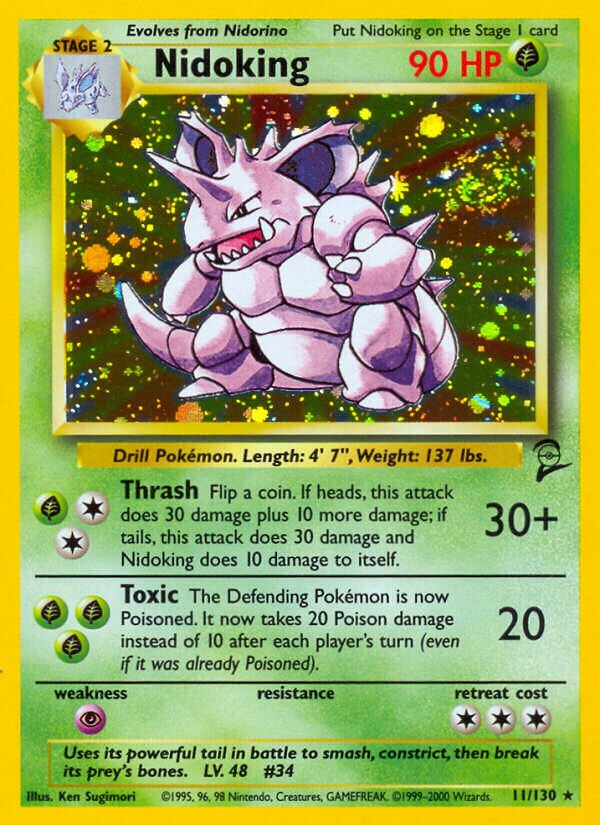 Nidoking - 011/130 - Holo Rare - NM - Holofoil