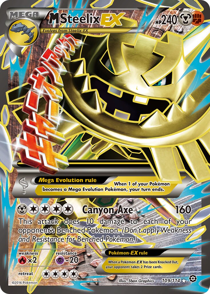 M Steelix EX - 109/114 - Ultra Rare - NM - Holofoil