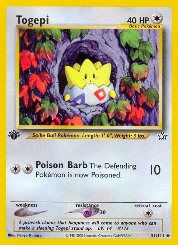 Togepi - 051/111 - Uncommon - NM - Unlimited