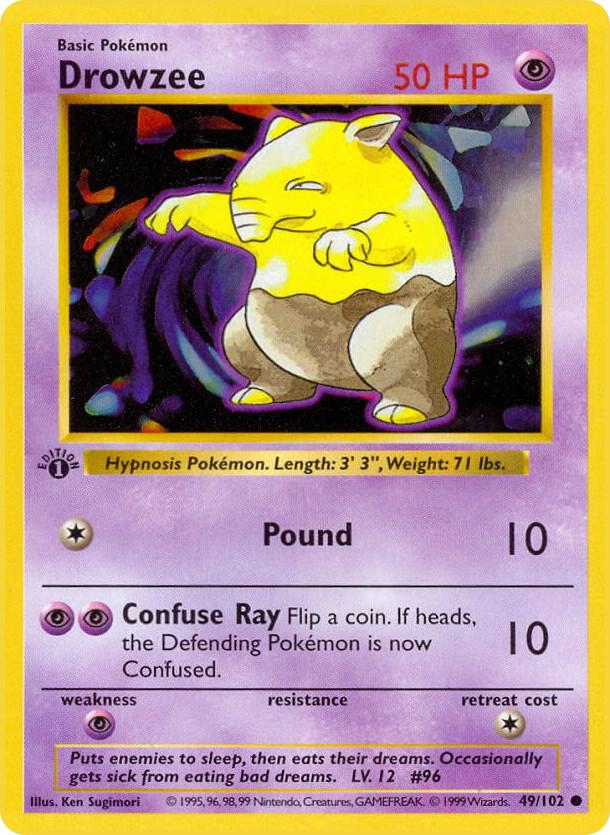 Drowzee - 049/102 - Common - NM - Unlimited