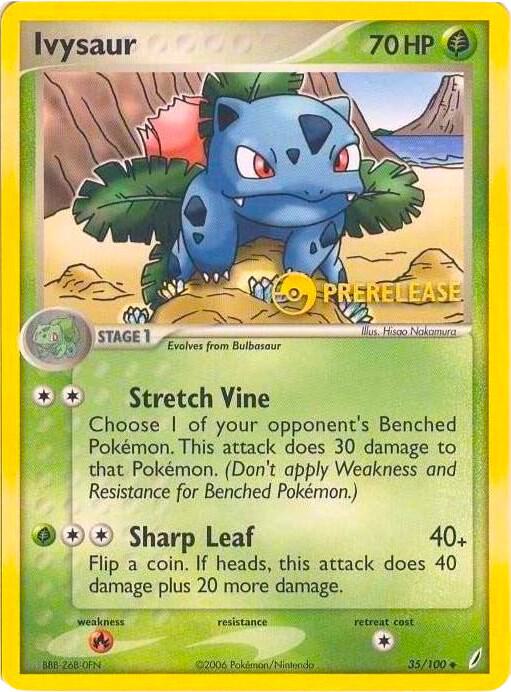Ivysaur - 35/100 (Prerelease) - 35/100 - Promo - NM