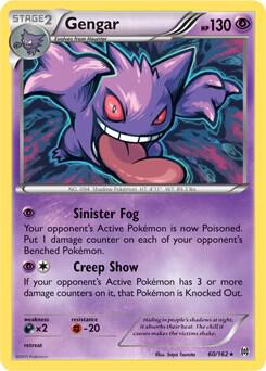 Gengar - 60/162 (XY BREAKthrough) - 060/162 - Rare - NM