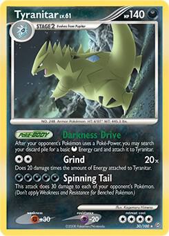 Tyranitar - 30/100 (DP Stormfront) - 030/100 - Holo Rare - NM - Holofoil
